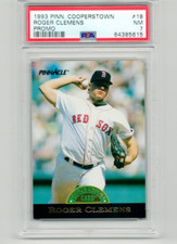 1993 PINNACLE COOPERSTOWN PROMO SAMPLE #18 ROGER CLEMENS RARE PSA 7 NEAR MINT