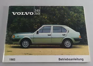 Betriebsanleitung / Handbuch Volvo 340 / 360 Modelljahr 1983 Stand 08/1982 - Bild 1 von 3