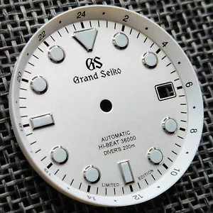 New GRAND SEIKO GS HI BEAT 36000 DIAL DIVERS SILVER NH35 4R35 7S26 SKX007 w/Ring - Picture 1 of 9
