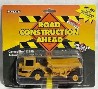 ERTL CAT D25D Articulated Dump Truck, Road Construction, 1/64, NIB - Image 1 of 2