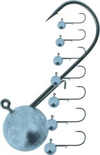Round Jig Bleiköpfe Deka für Gummifische Bleiköpfe Jigkopf Haken Hecht Zander