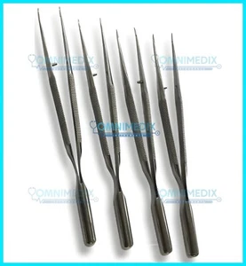 4 Piezas Pinzas Pinzas Mango Redondo Micro Instrumentos Oftálmicos Acero Inoxidable - Imagen 1 de 5