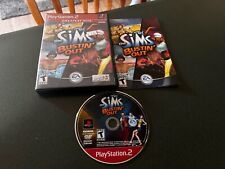 Sims Bustin' Out Sony PlayStation 2 PS2 Game Complete TESTED CIB