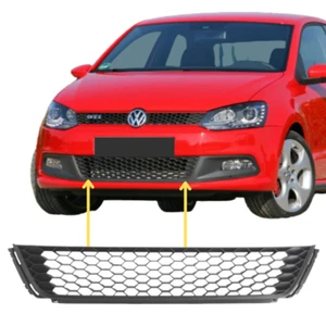 Stoßstange Gitter Blende Vorne Mitte Unten für VW Polo 6R GTi 6R0853677C9B9 - Bild 1 von 3
