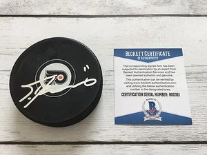 Travis Konecny signed handsigniert Philadelphia Flyers Puck Beckett BAS COA a - Bild 1 von 4