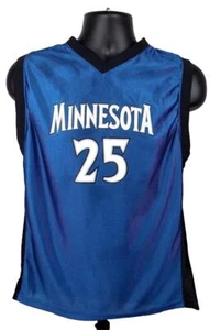 Maglia Minnesota Timberwolves #25 Jefferson ragazzo 14 - 16 camicia blu nuova - Foto 1 di 4