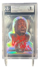 Warren Sapp Signed 2021 Panini Mosaic Busted #9 Card Beckett BAS HOF 13