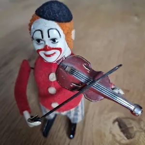 Schuco Patent Tanzfigur Clown mit Geige - Blechspielzeug - Bild 1 von 8