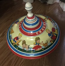 Toupie Vintage LBZ Automatic Choral Top - En Tôle Peinte, Occasion
