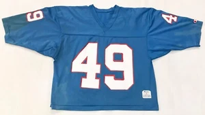 Vintage Champion #49 Fooball Jersey L Blue USA Screen - Picture 1 of 9