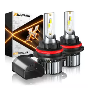 For Mitsubishi Montero 1992-1997 2X 9004 LED Headlight High/Low Beam Bulbs 6000K - Bild 1 von 14
