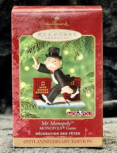 Hallmark Andenken 2000 MR. MONOPOLY 65th Anniversary Edition CHRISTMAS ORNAMENT - Bild 1 von 5