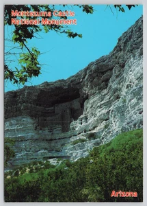 Postcard Montezuma Castle National Monument Arizona Cliff Dwellings Archeology - Picture 1 of 2
