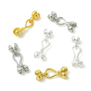 6pcs Zinc Alloy S-Hook Clasps 3 Colors Pendant Hook for Crafting Jewelry Making - Picture 1 of 8
