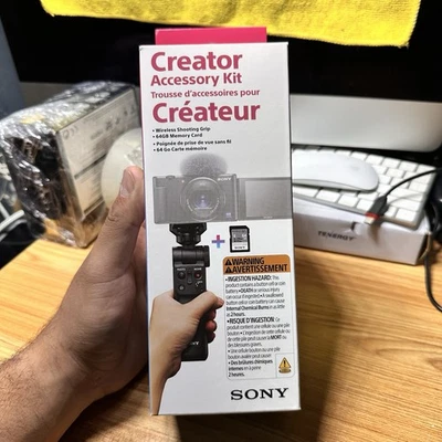 Sony ACCVC1 Vlogger аксессуар набор новый!!!! Беспроводная съемочная ручка + 64 ГБ SDHC ⭐️ - Изображение 1 из 4