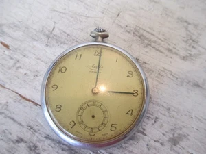 Vintage RARE AEGIS Swiss-Made Open Face Pocket Watch FOR PARTS - Picture 1 of 3