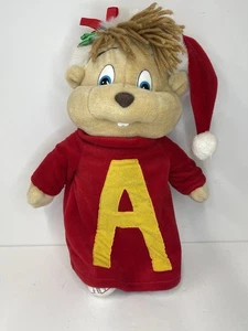 Muñeco de peluche navideño vintage 1990 Alvin and the Chipmunks Dayton Hudson - Imagen 1 de 7
