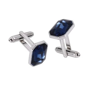 1 Paar Mode Diamant-buntes Glas Manschettenknoepfe Manschette Frauen Maenn9844 - Bild 1 von 7