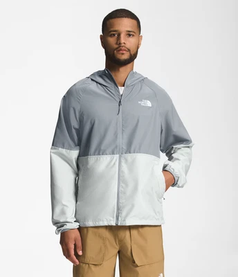 The North Face Men's Flyweight 2.0 Hoodie XXL Gray Packable Windbreaker Jacket - Image 1 of 4