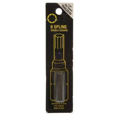 Best Way Tools 86642 #8 Spline (Double Square) Screwdriver Bit, 1" Length - Image 1 of 4