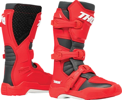 THOR Youth Blitz Fits XR Boots - Red/Charcoal - Size 2 3411-0753 Foto 1 de 4