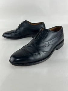 Allen Edmonds Black Birmingham Men’s 10 D Oxford Leather Dress Shoes Wingtip - Picture 1 of 12