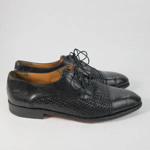 Mezlan Cancun Gewebt Vamp Kappe Zehe Leder Schnürschuhe Elegant Schuhe Herren 11M - Bild 1 von 17