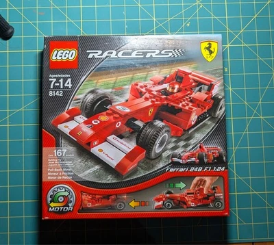 LEGO Racers: Ferrari 248 F1 1:24 (8142) USED 100 % COMPLETE, partlyUNUSED STICK! - Image 1 of 4