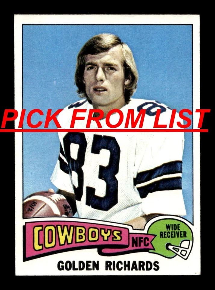 1975 Topps Football #263-527 EX/EX-MT Pick From List ALL PICTURED zz9 - Image 1 of 1