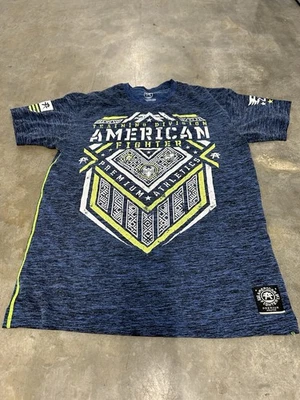 Camiseta American Fighter Premium Athletics Para Hombre XL Azul y Verde Foto 1 de 4