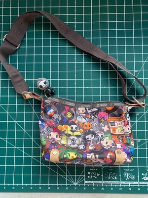 Tokidoki LeSportsac Crossbody Bag With Adios Charm Limited Vintage Purse - Image 1 of 4