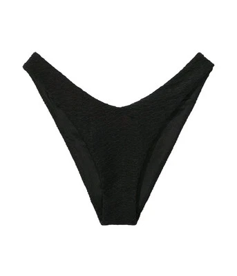 Victorias Secret Black Bikini Brazilian Cheeky Bottom Women Small Fishnet Swim - Image 1 of 4