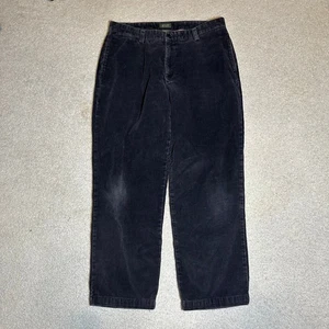 Vintage 90s Dockers Black Baggy Straight Leg Cord Pleated Pants Size 36x30 - Bild 1 von 6