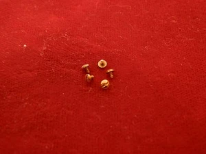 ORIGINAL EBEL 18K 1911 WAVE SPORT CLASSIC DISCOVERY HERREN LÜNETTE GEHÄUSE SCHRAUBEN SET - Bild 1 von 2