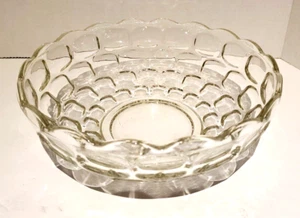 Vintage Federal Glas Yorktown Daumenabdruck Schüssel 9 1/2" - Bild 1 von 13