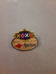 NFL Super Bowl XXXII 32 SPRINT Lapel pin Broncos v Packers - San Diego - Picture 1 of 2