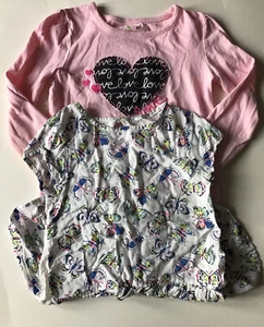 Girls Size 4T Lot of 2 Jumping Beans Long Sleeve & Cherokee Short Sleeve T Shirt - Picture 1 of 12