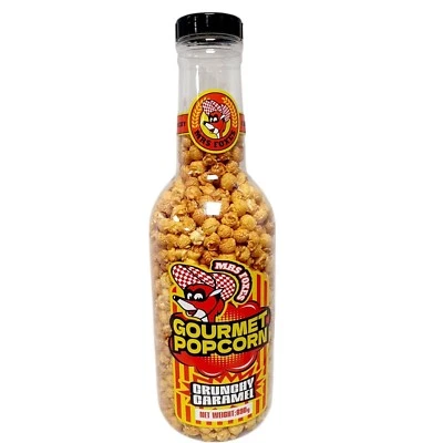 Mrs. Foxy Gourmet Popcorn Bottle 890g Crunchy Caramel Reusable Coin Jar/Piggyban - Image 1 of 4