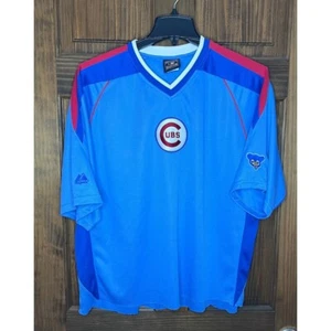 Majestic Chicago Cubs MLB Trikot V-Ausschnitt Kurzarm Blau Gr. L - Bild 1 von 9