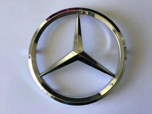 Mercedes Benz M-B Chrome Star 5.5" (140 mm) Emblem Badge. Brand New - Picture 1 of 7