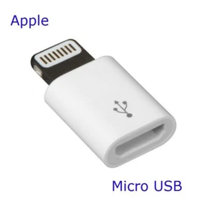 ⚡Female Micro USB to Male APPLE Cables Adapter Converter Connector iPhone iPad - Picture 1 of 1