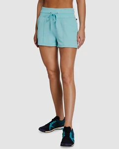 $104 Marika Women's Blue Stretch High Rise Waist Running Athletic Shorts Size L - Picture 1 of 6
