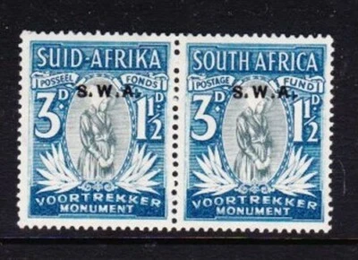 Álbum Treasures South West Africa Scott # B4 3p + 1 1/2p Par Semi-Postal MH - Imagem 1 de 2