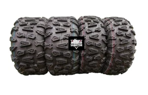 TRENO COMPLETO 25X8 R12 25X10 R12 KIT 4 GOMME QUAD 25/8 R12 E 25/10 R12 6 TELE - Foto 1 di 7