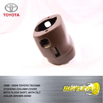 1998 - 2004 TOYOTA TACOMA STEERING COLUMN COVER TRIM W TILT FLOOR SHIFT BROWN OE - Изображение 1 из 4