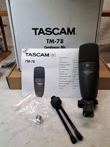 Micrófono condensador de diafragma grande supercardioide Tascam TM-78 con caja. T40 - Imagen 1 de 9