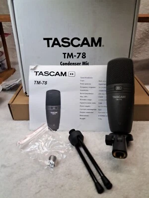 Tascam TM-78 Supercardioid Large Diaphragm Condenser Mic With Box.  T40 - Image 1 of 4