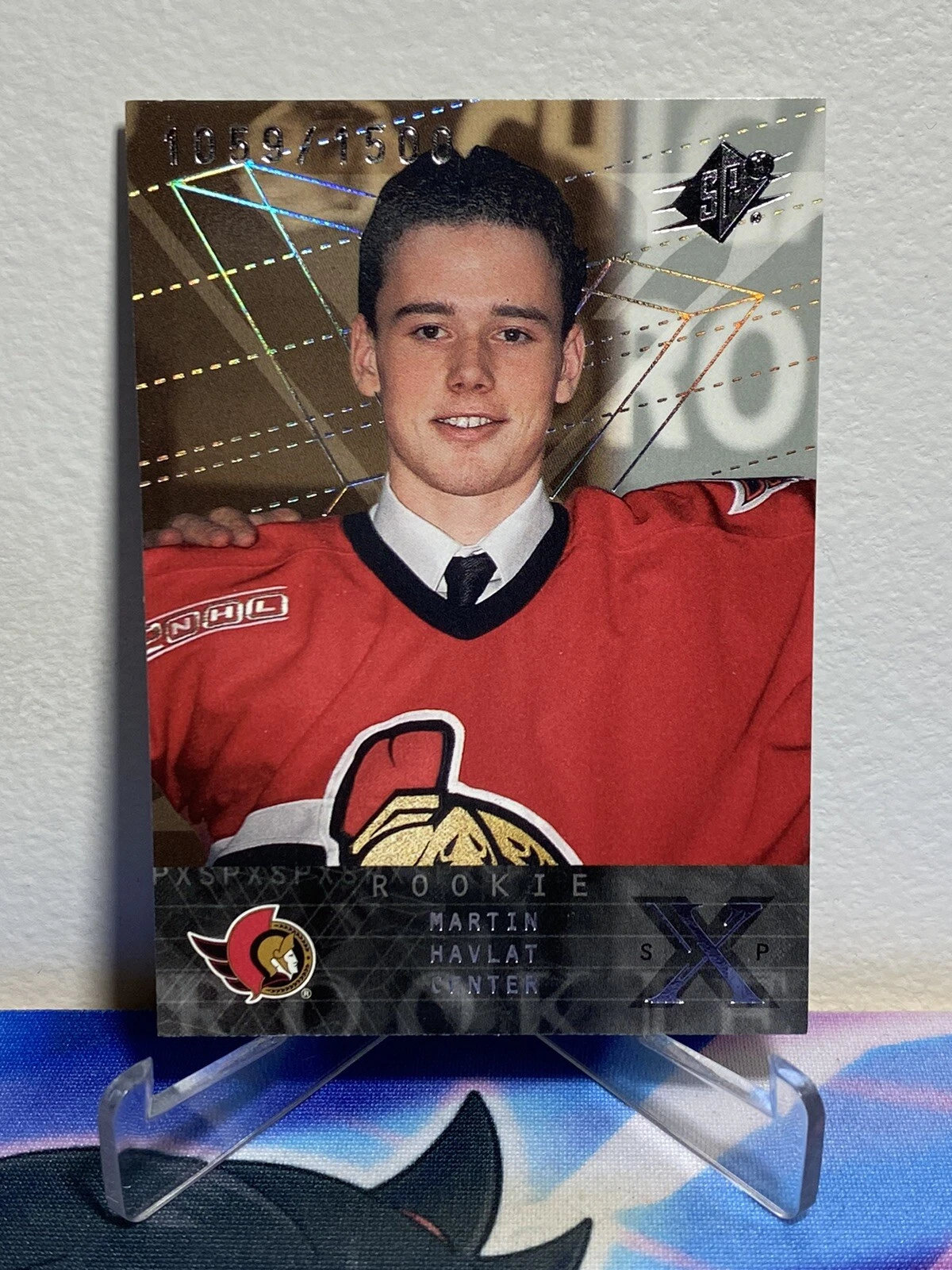 2000-01 Upper Deck SPx MARTIN HAVLAT #110 ROOKIE SP 1059/1500