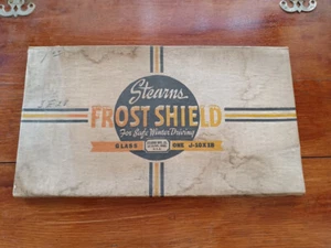 STEARNS FROST SHIELD  J-10X18  "FOR SAFE WINTER DRIVING" NOS  IN ORIGINAL BOX - Picture 1 of 3