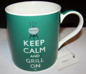 Tazza in ceramica Keep Calm and Grill On 10 oz - Foto 1 di 2